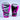 GRAFFIGHT' BOX Glove Grey Pink