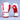 GRAFFIGHT' BOX Glove White Red