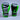 GRAFFIGHT' BOX Glove Black Green