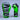 GRAFFIGHT' BOX Glove Black Green