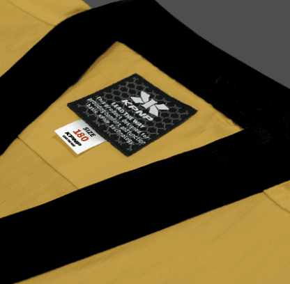 KPNP 'Grandmaster' Taekwondo Uniform – Gold/Black – World Taekwondo Approved KPNP 'Grandmaster' Taekwondo Uniform – Gold/Black – World Taekwondo Approved