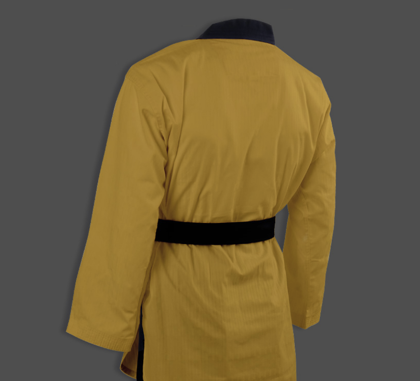 KPNP 'Grandmaster' Taekwondo Uniform – Gold/Black – World Taekwondo Approved KPNP 'Grandmaster' Taekwondo Uniform – Gold/Black – World Taekwondo Approved