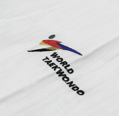 KPNP 'Poomsae' Taekwondo Dobok Uniform | Dan - Men's White/Black KPNP 'Poomsae' Taekwondo Dobok Uniform | Dan - Men's White/Black
