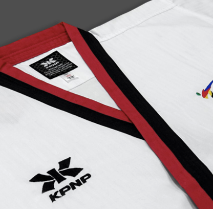 KPNP 'Poomsae' Taekwondo Dobok Uniform | Poom - Men - White/Blue KPNP 'Poomsae' Taekwondo Dobok Uniform | Poom - Men - White/Blue