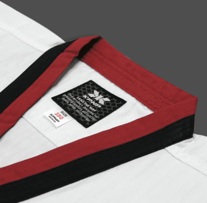 KPNP 'Poomsae' Women's Taekwondo Dobok Uniform (White/Red) | World Taekwondo Approved KPNP 'Poomsae' Women's Taekwondo Dobok Uniform (White/Red) | World Taekwondo Approved