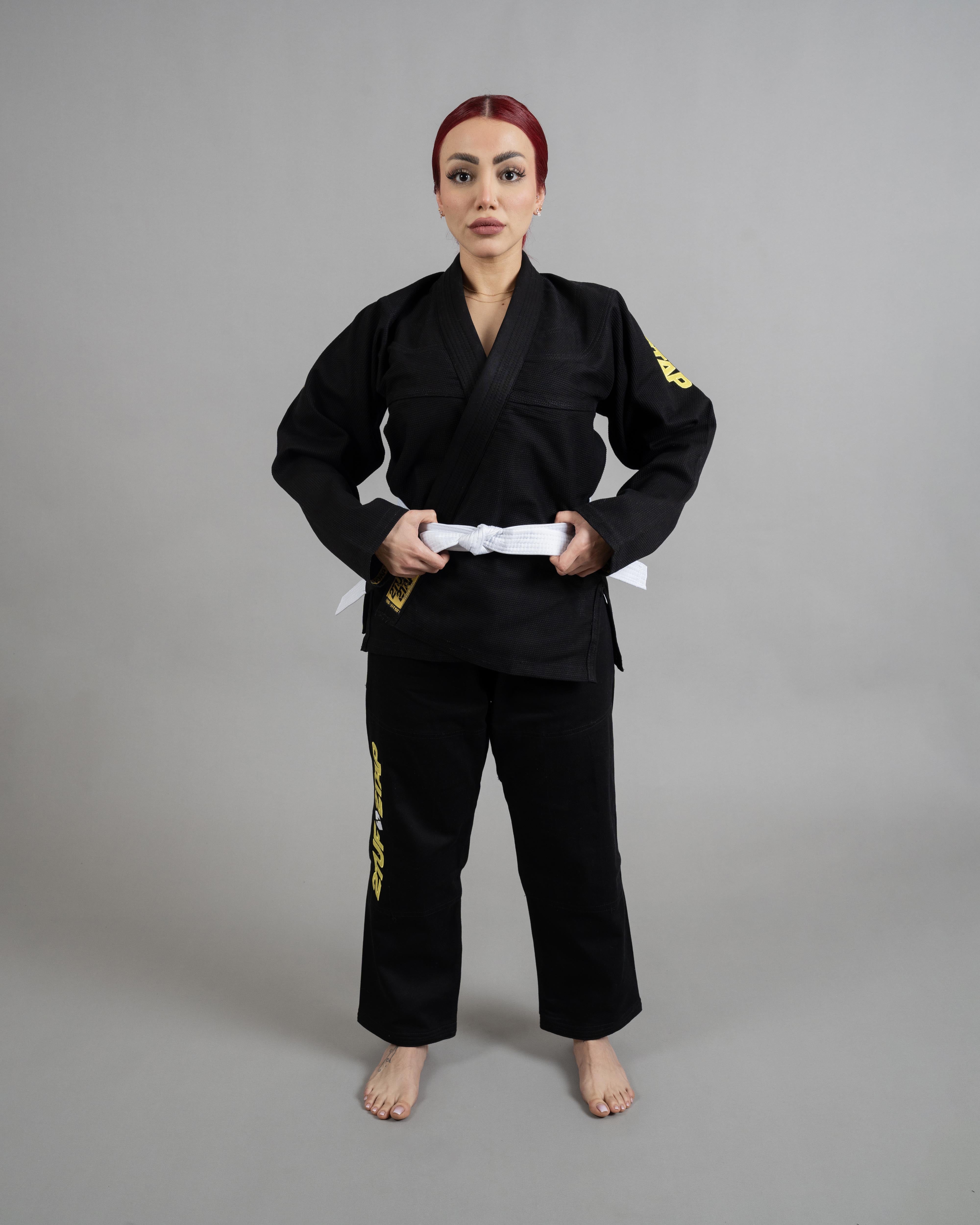 'Sweep' Jiu-Jitsu Gi Uniform - Black/Yellow