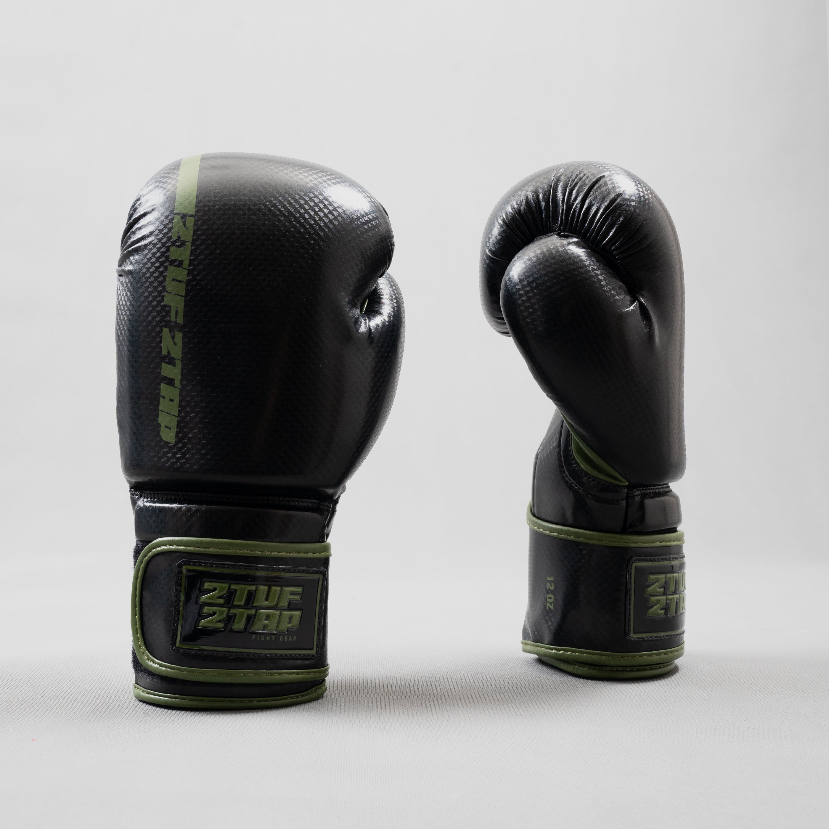 'Vertix' Boxing Gloves - Olive Green/Black