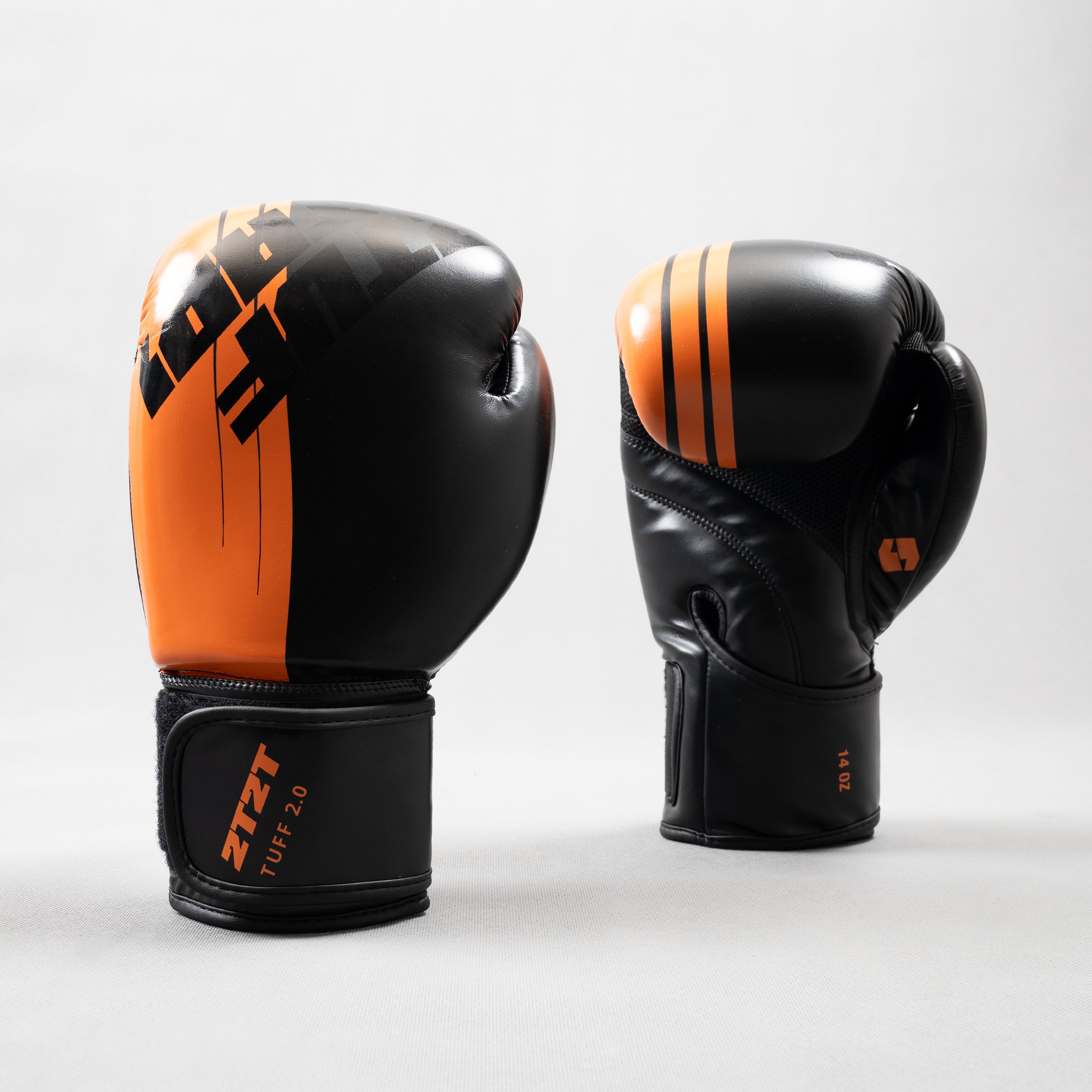 'Tuff 2.0' Boxing Gloves - Orange/Black