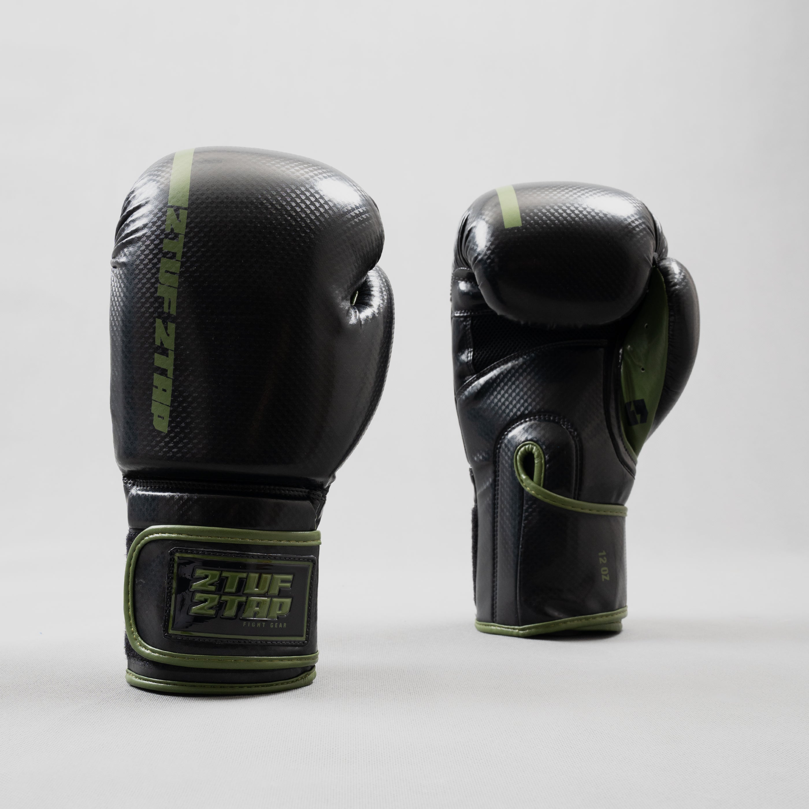 'Vertix' Boxing Gloves - Olive Green/Black