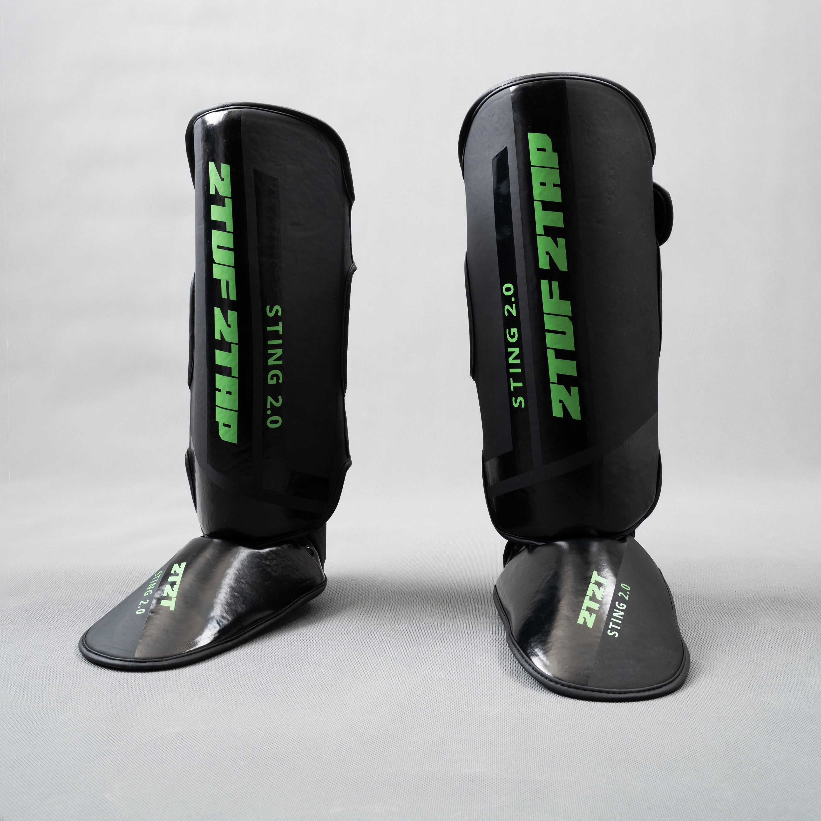 'Sting 2.0' Shin Instep Guards - Green/Black