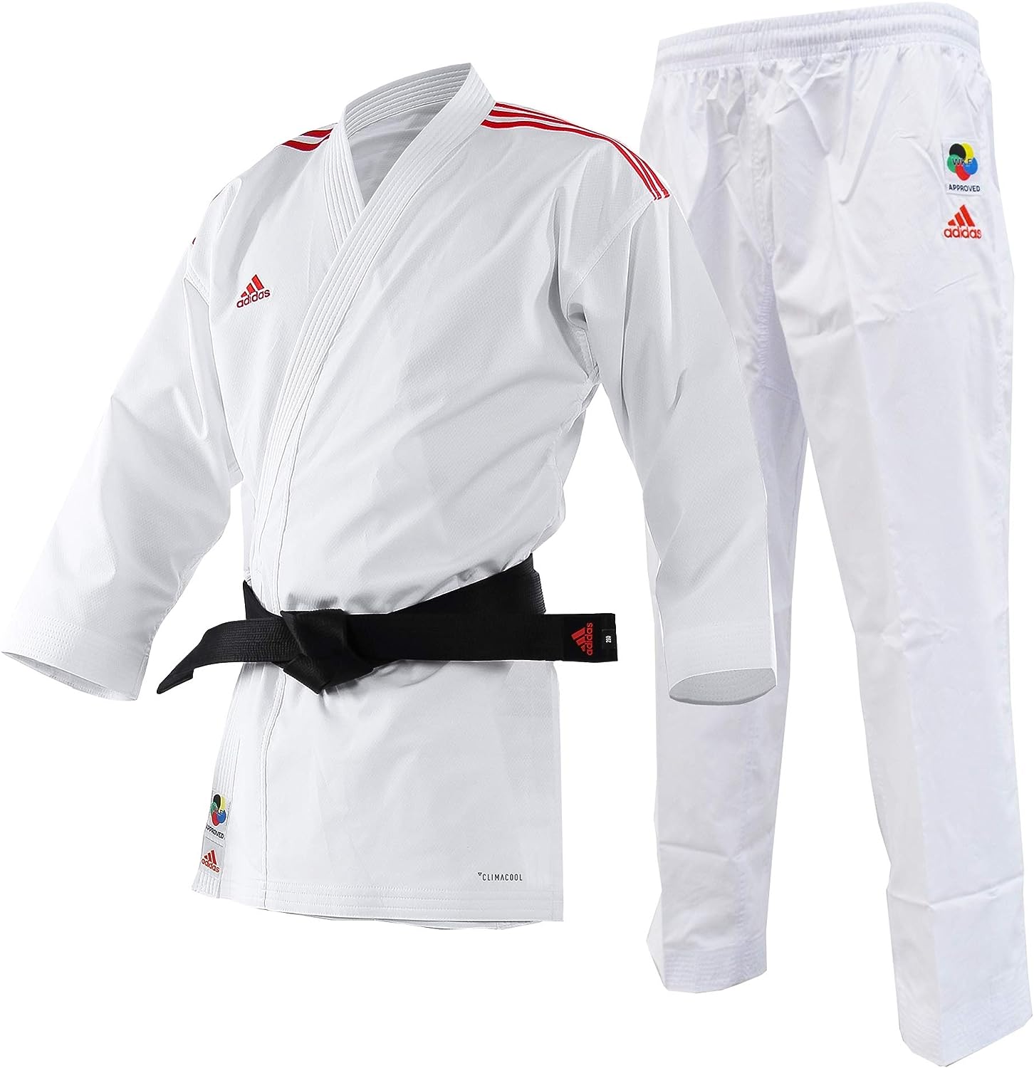 Adidas 'Adi-ZERO' Karate Gi Uniform | Kumite - White/Red Adidas 'Adi-ZERO' Karate Gi Uniform | Kumite - White/Red