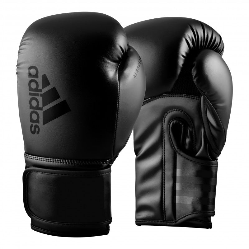 Adidas 'Hybrid 80' Boxing Gloves - Black/Black Adidas 'Hybrid 80' Boxing Gloves - Black/Black