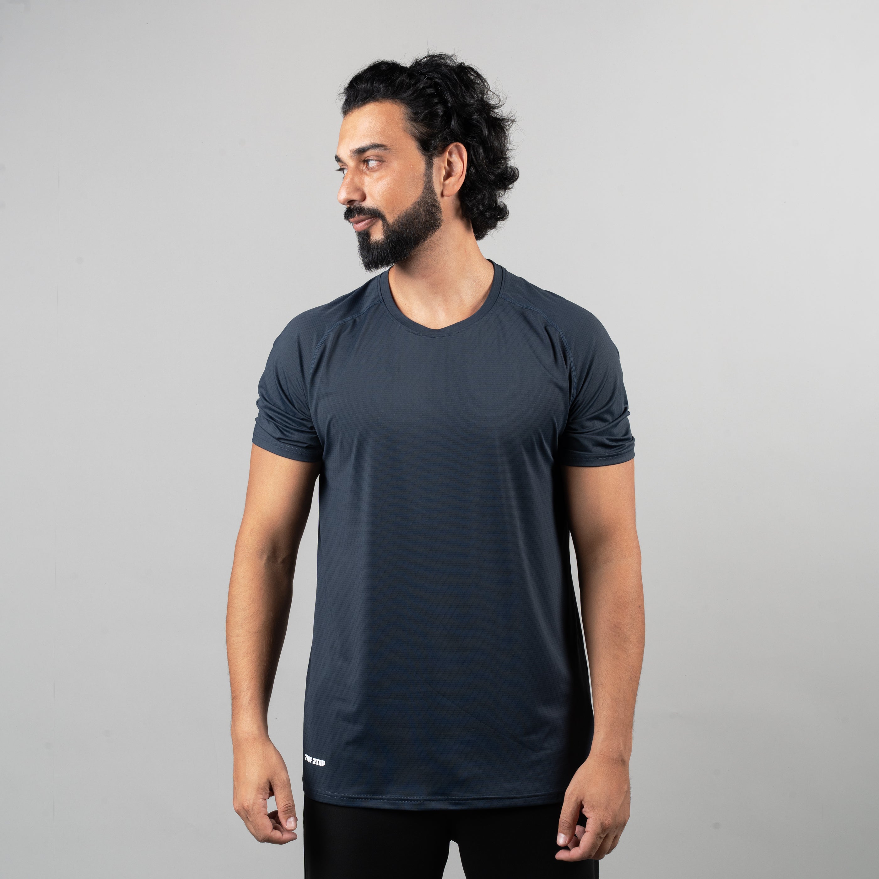 FlexFit' Apparel Tshirt Navy FlexFit' Apparel Tshirt Navy