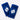 Pro-Fit Elbow and Knee Support Pads – Premium Blue/White Protection