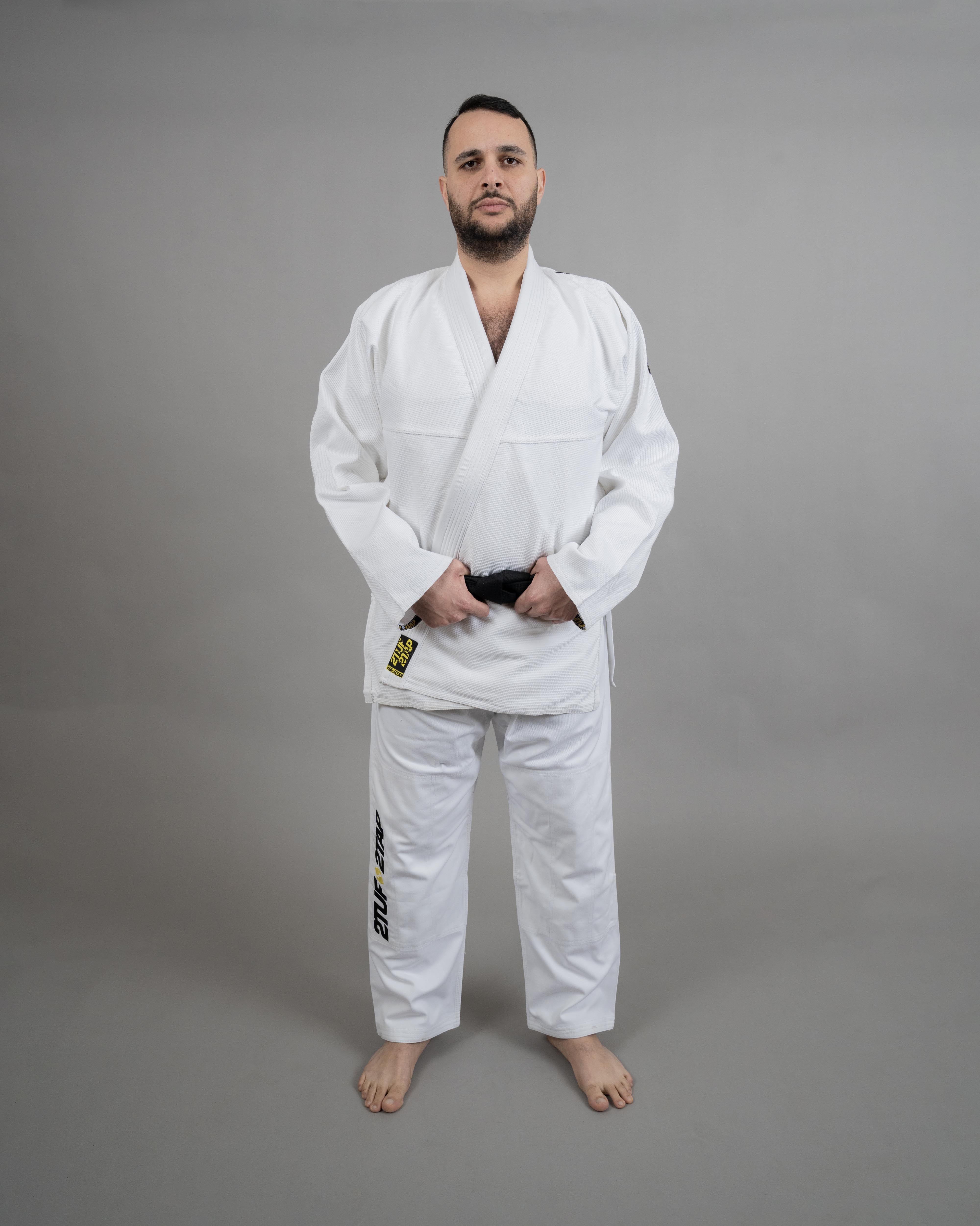 'Sweep' Jiu-Jitsu Gi Uniform - White/Yellow