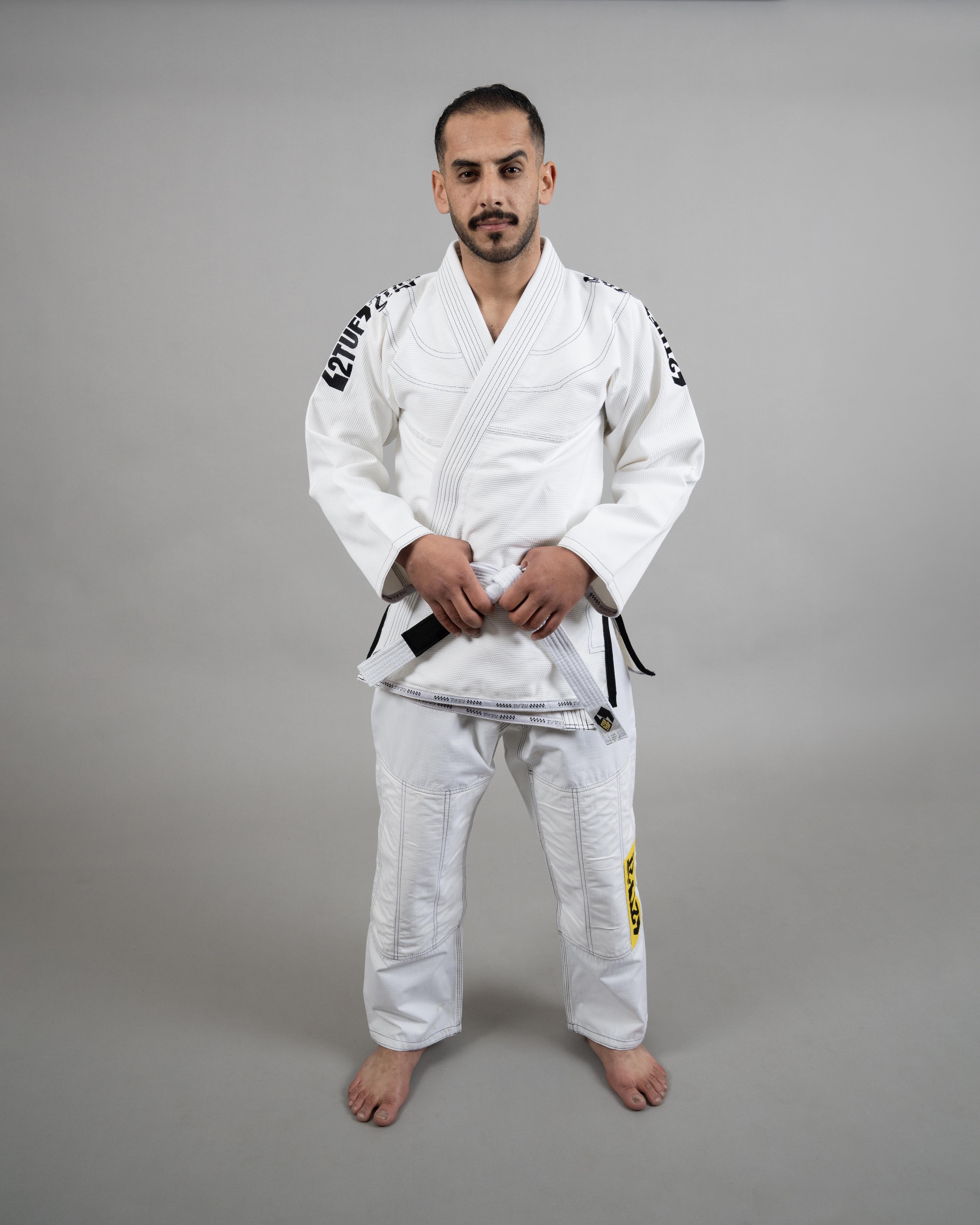 Base Jiu-Jitsu Gi Uniform – Premium White/Yellow | Ultimate Comfort & Flexibility