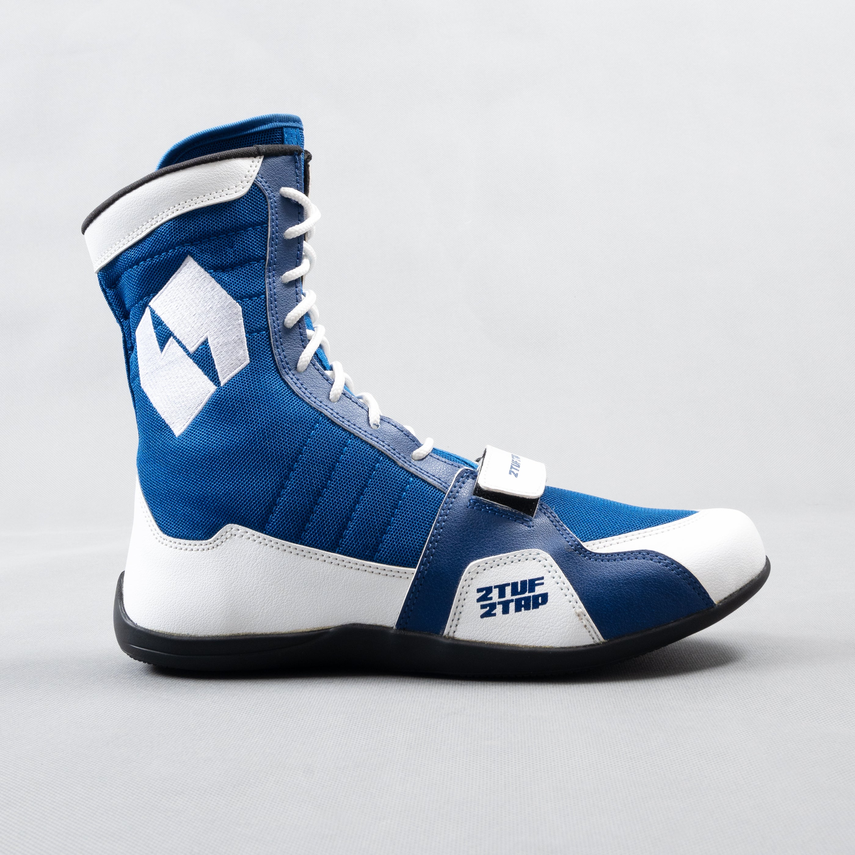 'Spliner' Boxing Shoes - Blue/White
