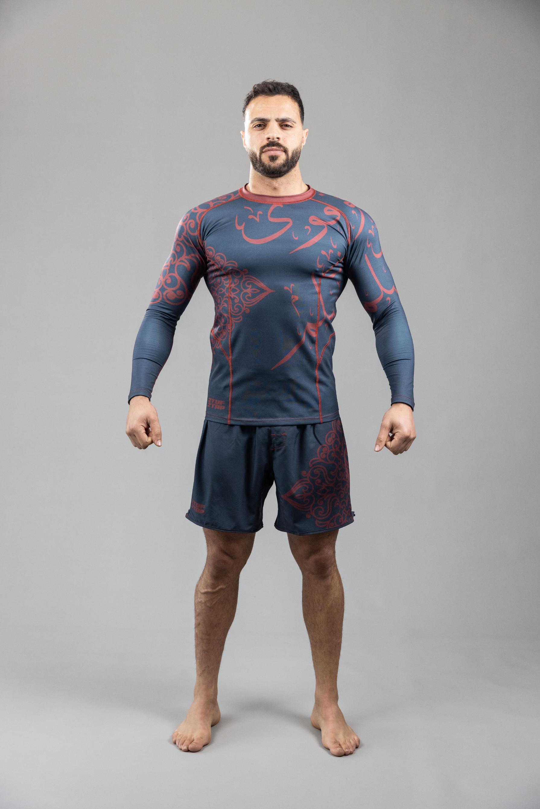 Andalusia Shade' MMA RashGuardLS Top Black Red Andalusia Shade' MMA RashGuardLS Top Black Red