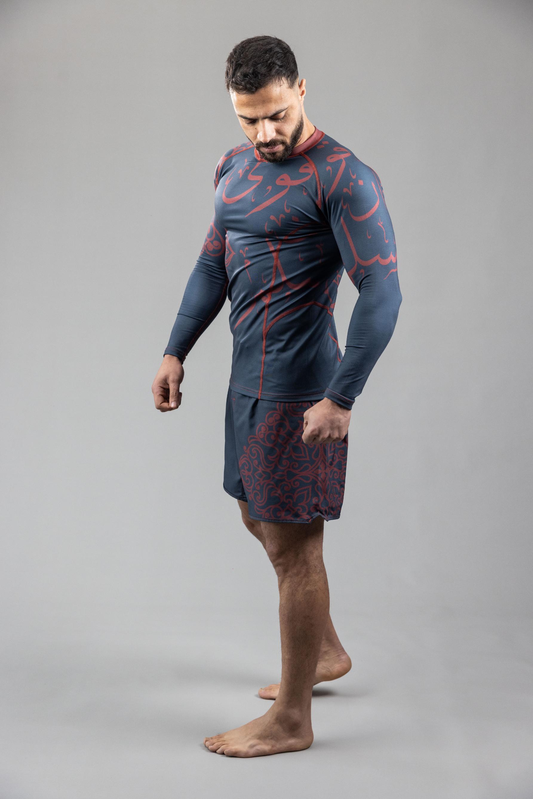 Andalusia Shade' MMA RashGuardLS Top Black Red Andalusia Shade' MMA RashGuardLS Top Black Red