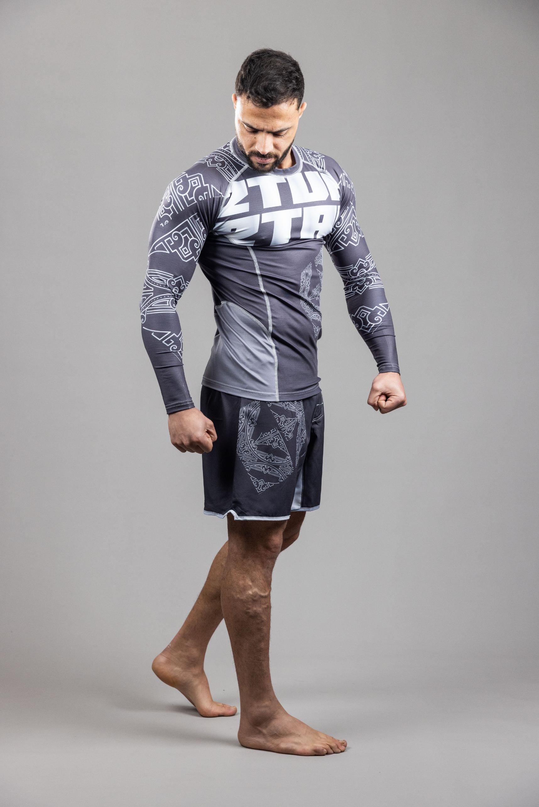 Granada Shield' MMA RashGuardLS Top Black Silver Granada Shield' MMA RashGuardLS Top Black Silver
