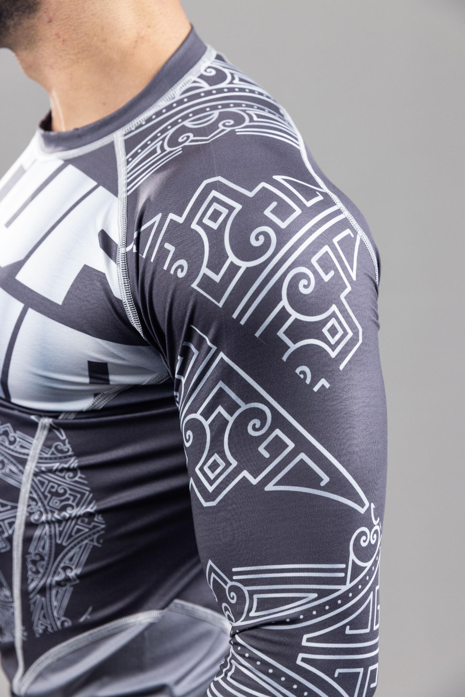 Granada Shield' MMA RashGuardLS Top Black Silver Granada Shield' MMA RashGuardLS Top Black Silver