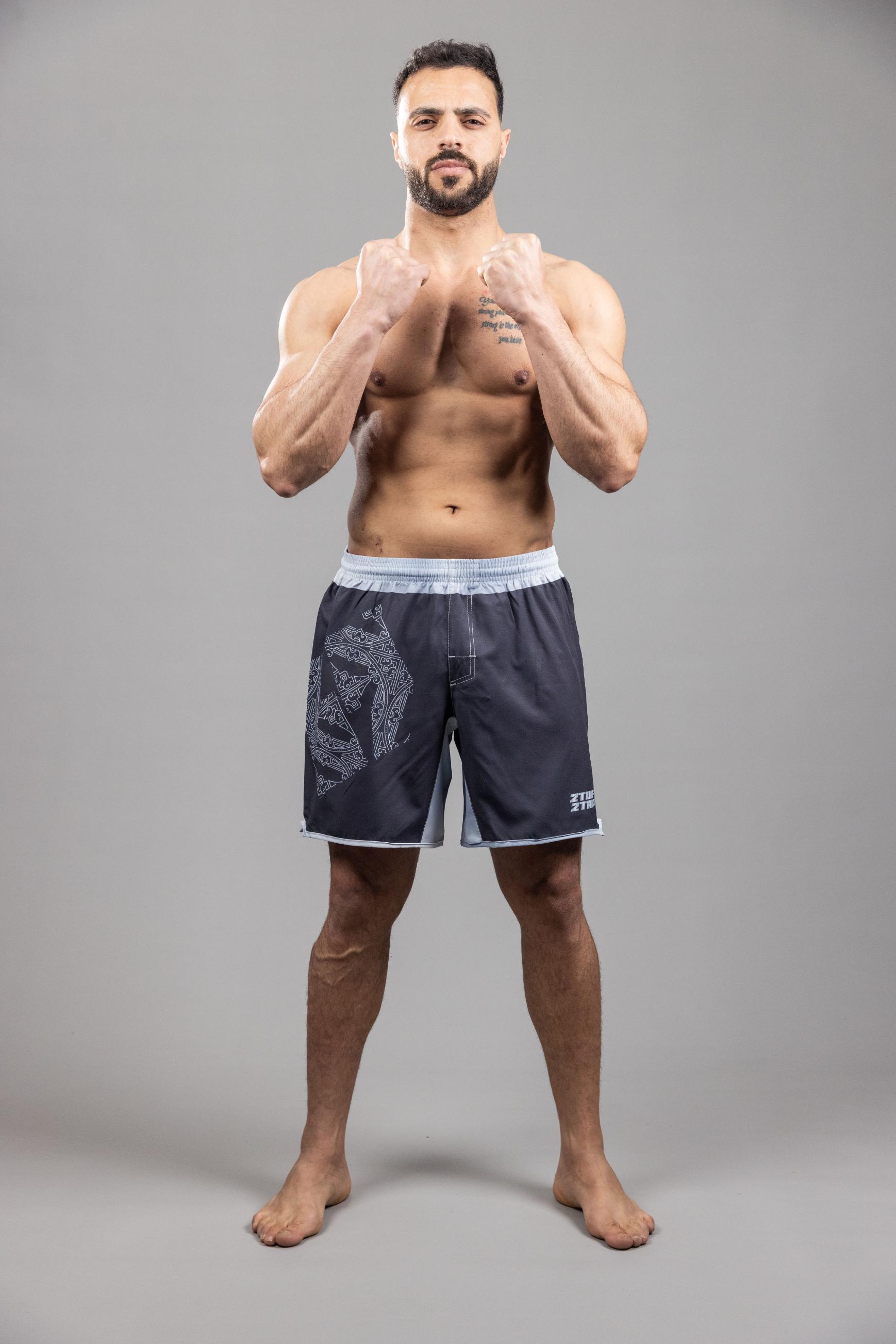 GranadaShield' MMA Short Black Silver GranadaShield' MMA Short Black Silver