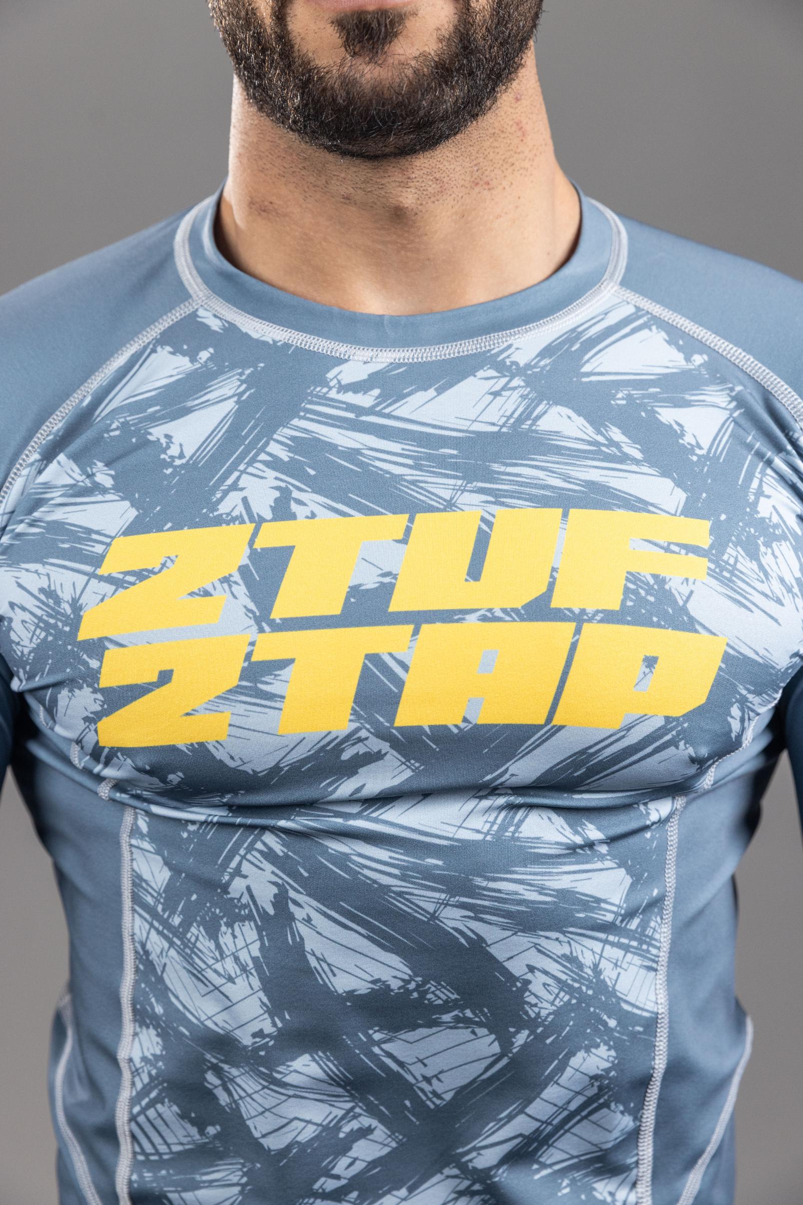 Grind Core' MMA RashGuard Top Grey Yellow Grind Core' MMA RashGuard Top Grey Yellow