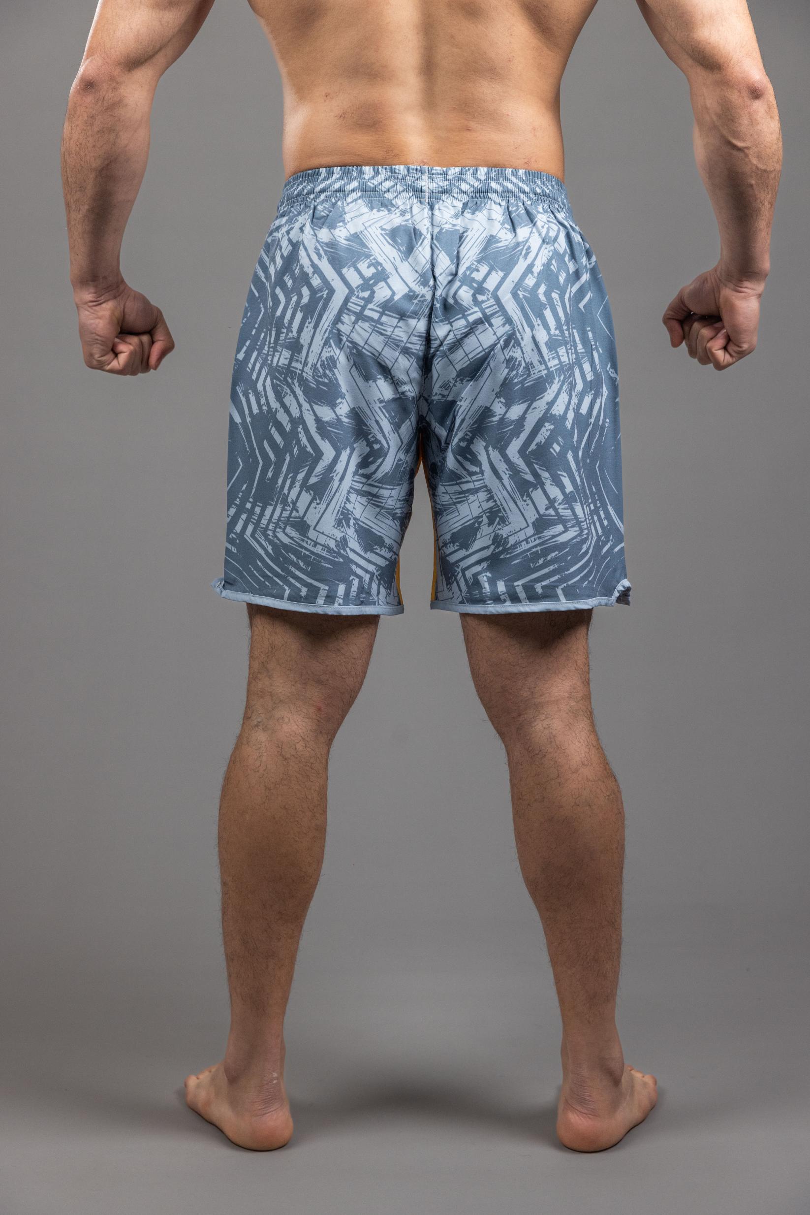 GrindCore' MMA Short Grey Yellow GrindCore' MMA Short Grey Yellow