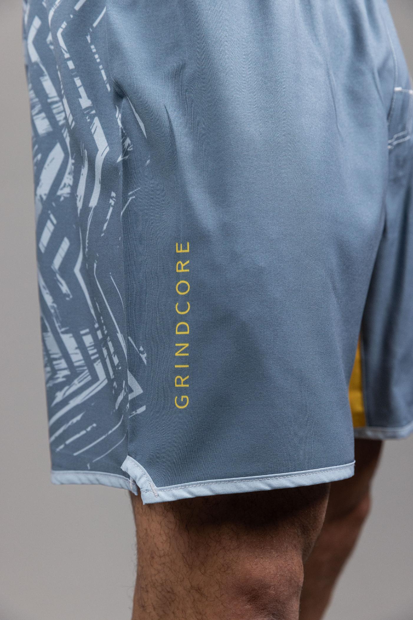 GrindCore' MMA Short Grey Yellow GrindCore' MMA Short Grey Yellow