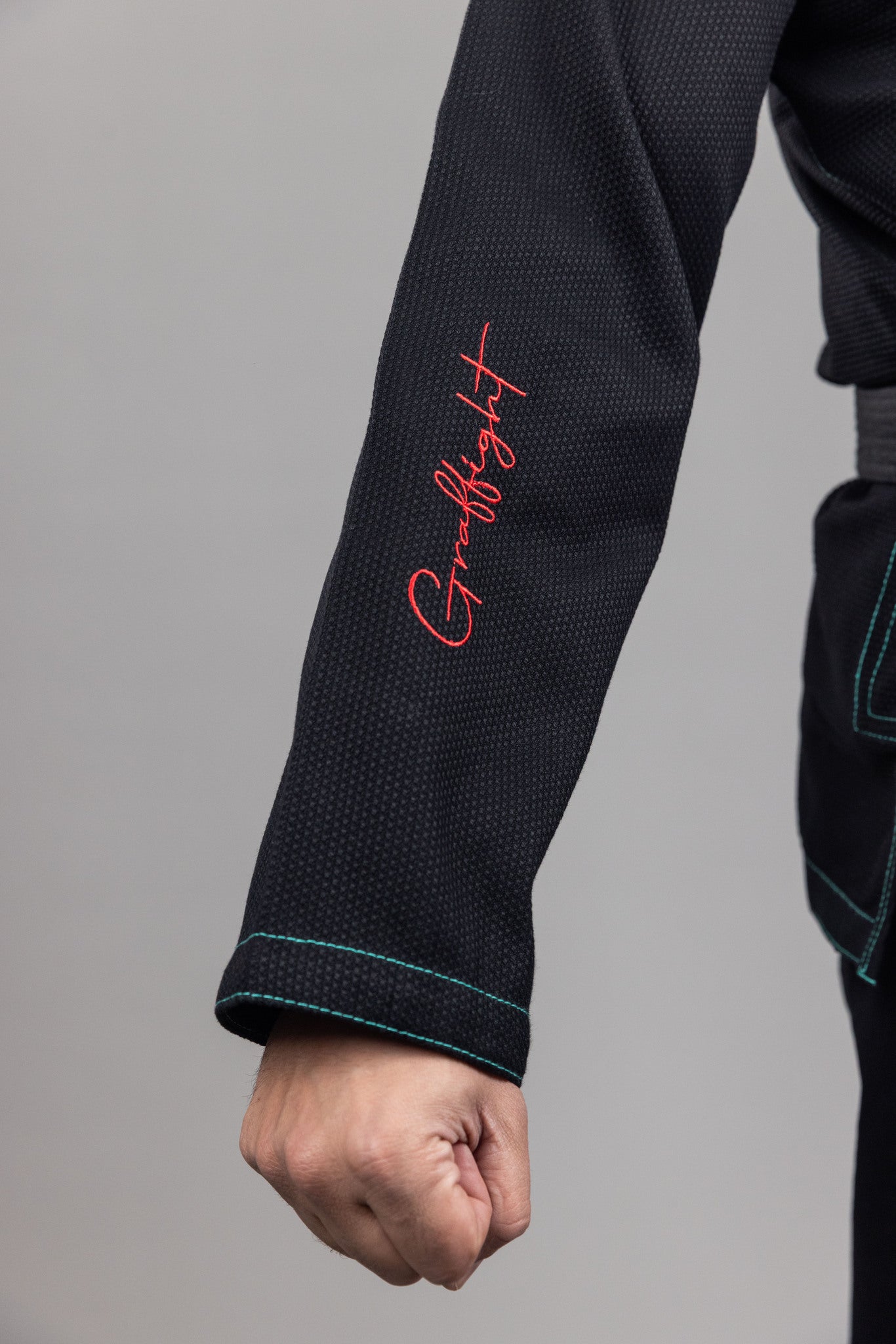 GRAFFIGHT' BJJ Uniform Black Green GRAFFIGHT' BJJ Uniform Black Green