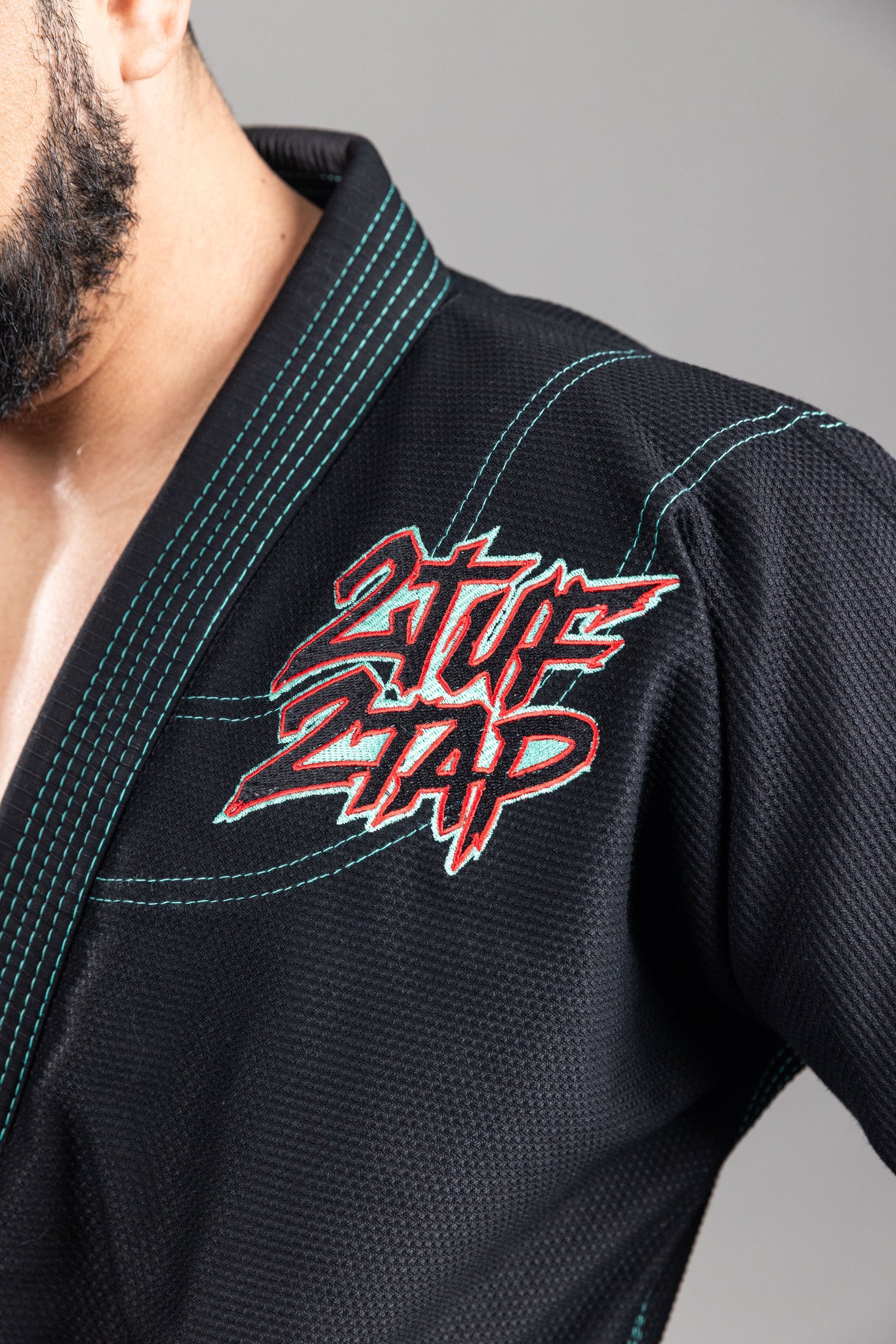 GRAFFIGHT' BJJ Uniform Black Green GRAFFIGHT' BJJ Uniform Black Green