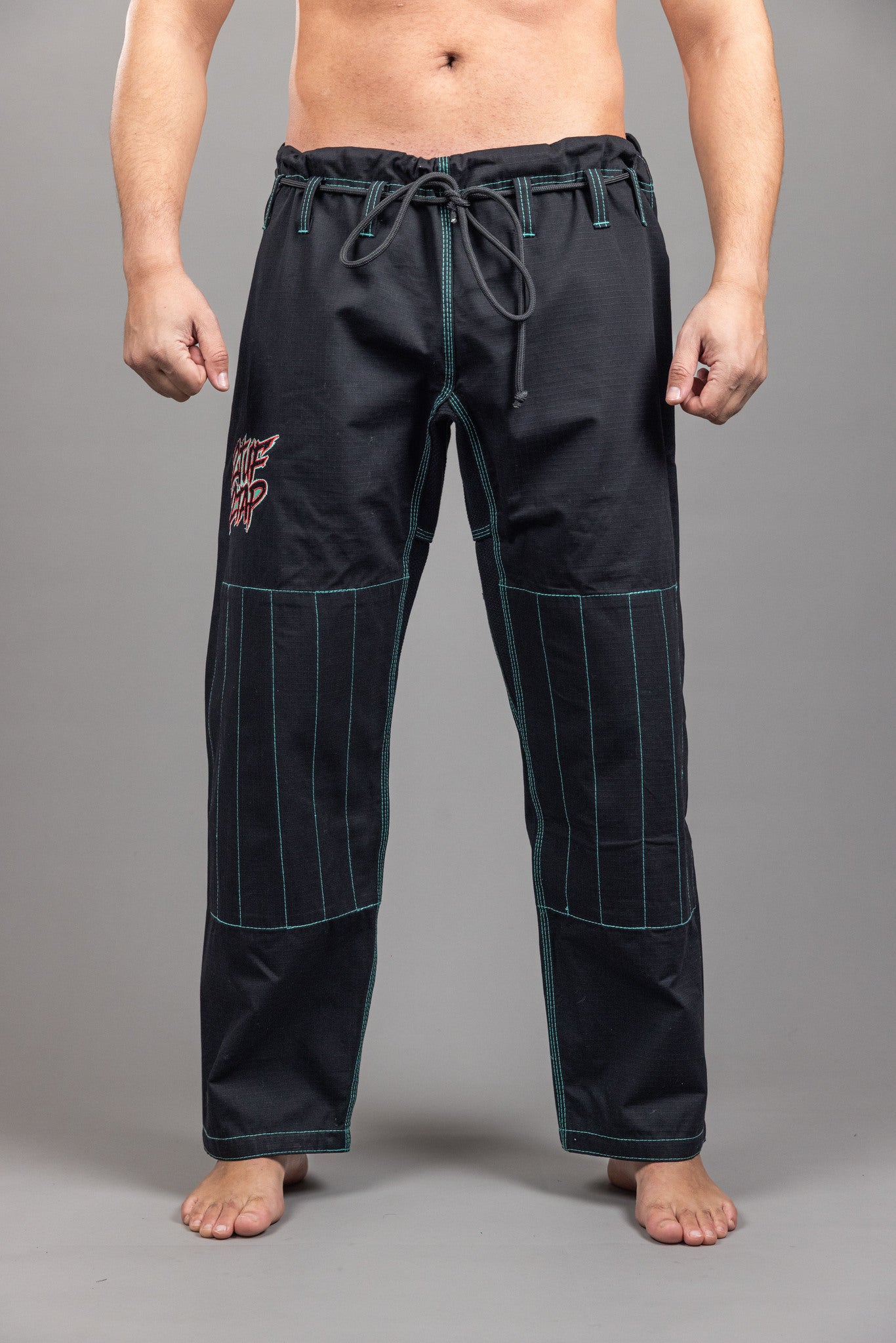 GRAFFIGHT' BJJ Uniform Black Green GRAFFIGHT' BJJ Uniform Black Green