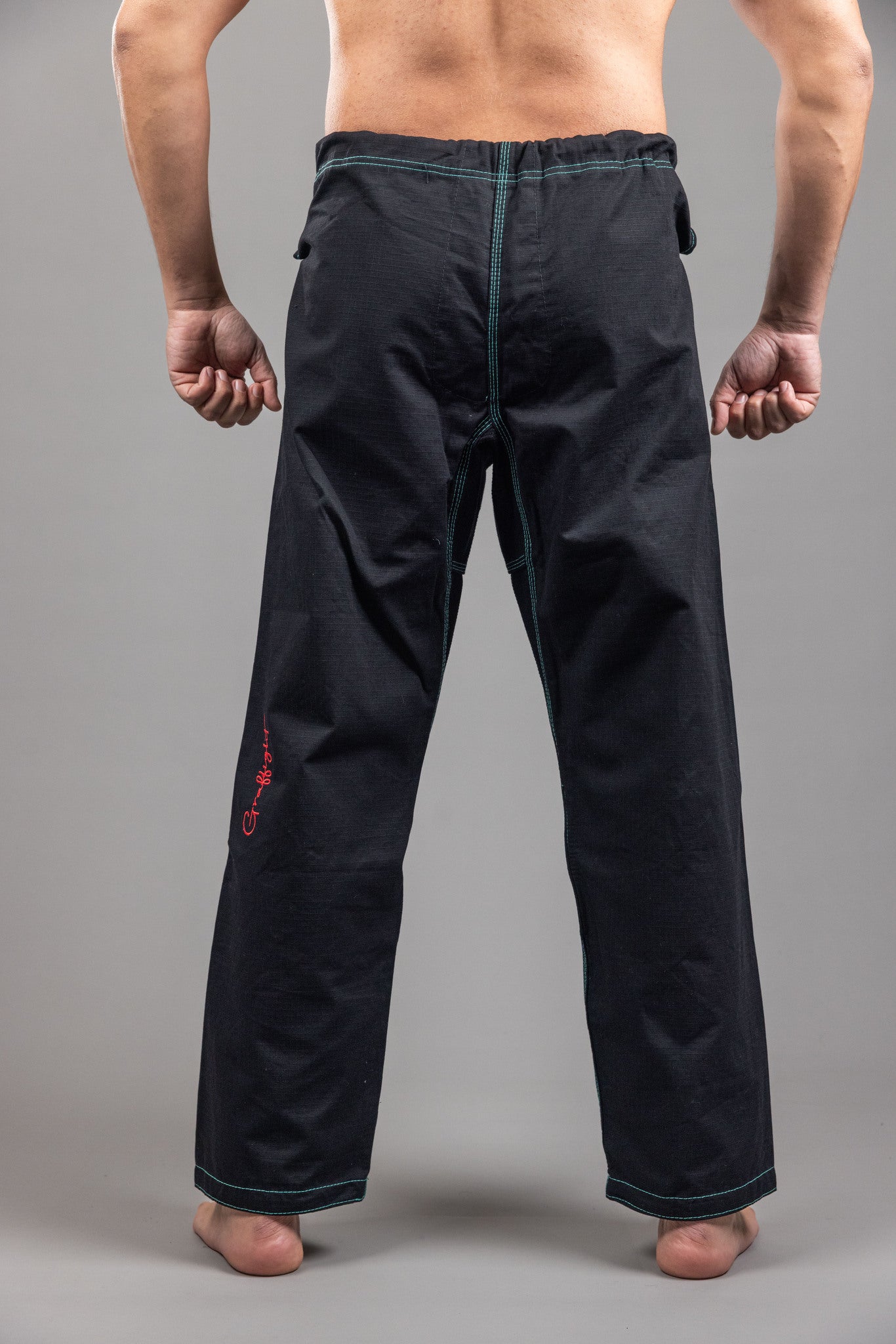 GRAFFIGHT' BJJ Uniform Black Green GRAFFIGHT' BJJ Uniform Black Green
