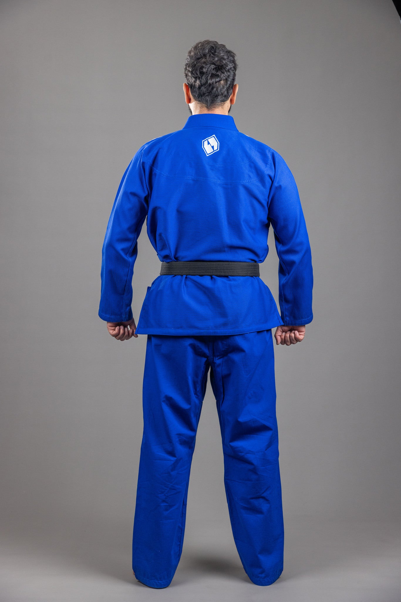 FirstLine' BJJ Uniform Blue Silver FirstLine' BJJ Uniform Blue Silver