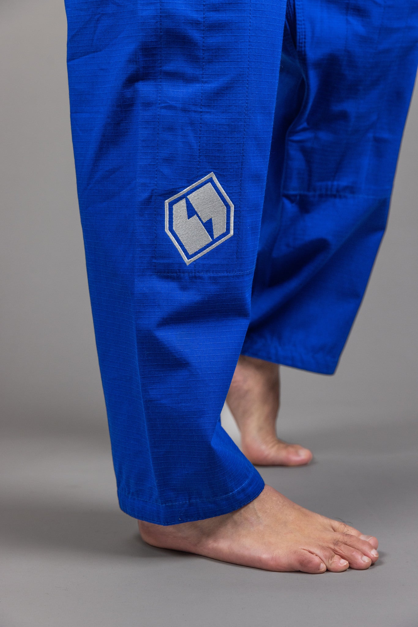 FirstLine' BJJ Uniform Blue Silver FirstLine' BJJ Uniform Blue Silver
