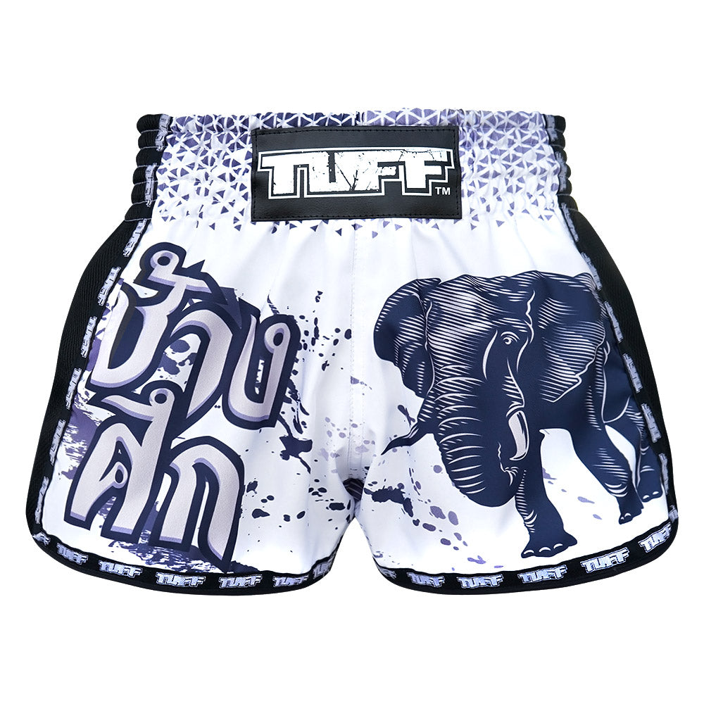 'White War Elephant' Muay Short 'White War Elephant' Muay Short