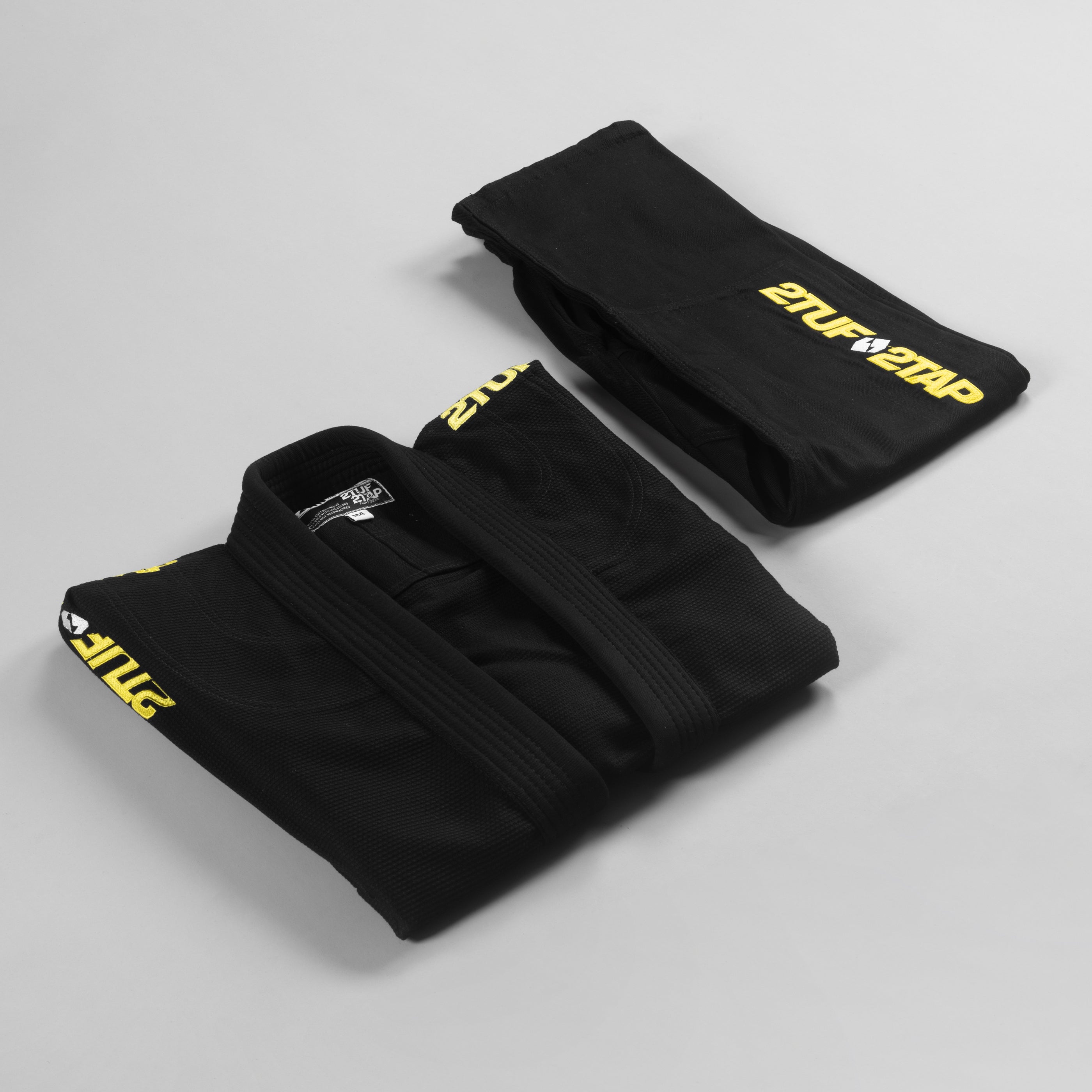 'Sweep' Jiu-Jitsu Gi Uniform - Black/Yellow 2TUF2TAP
