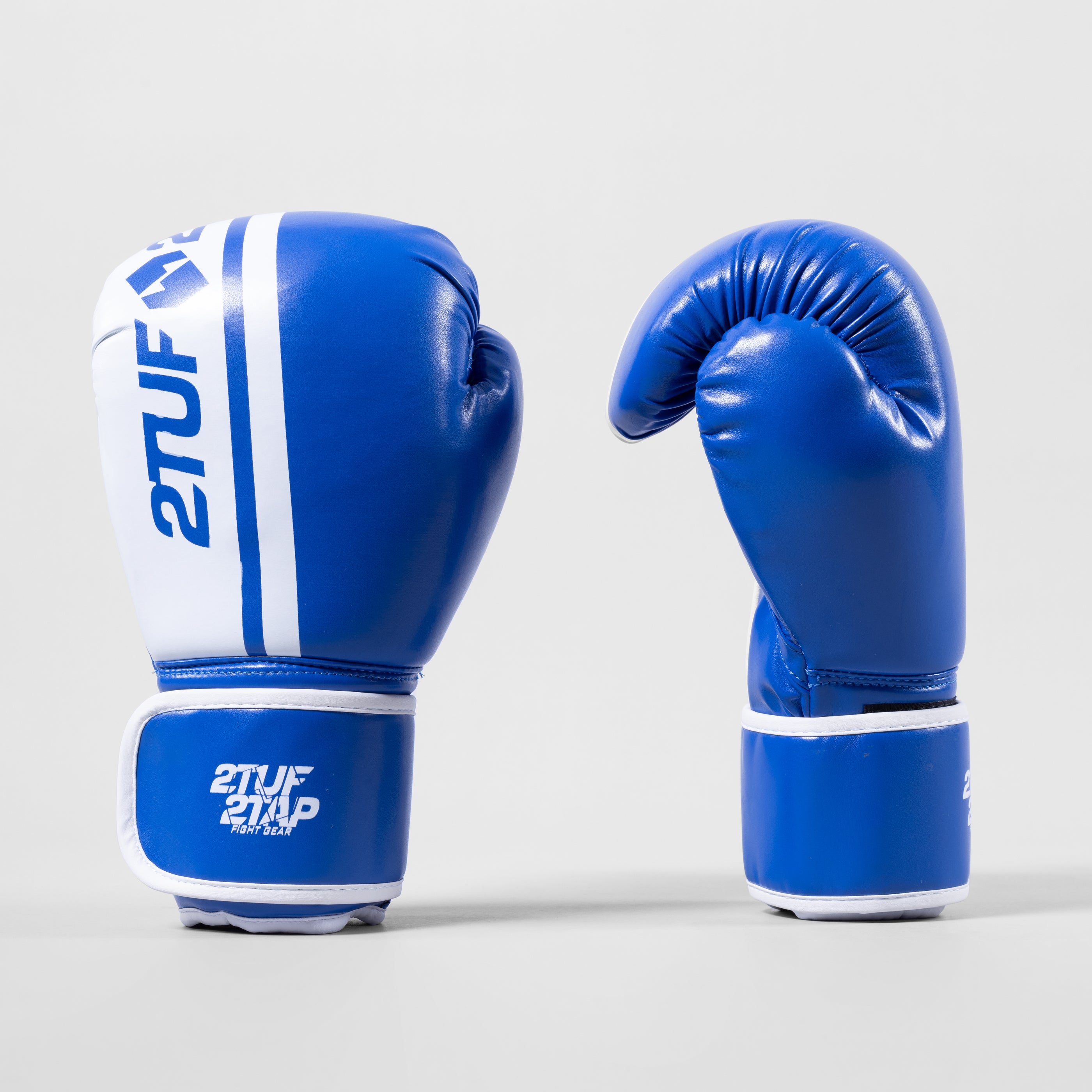 'Hit' Boxing Gloves - Blue/White 2TUF2TAP