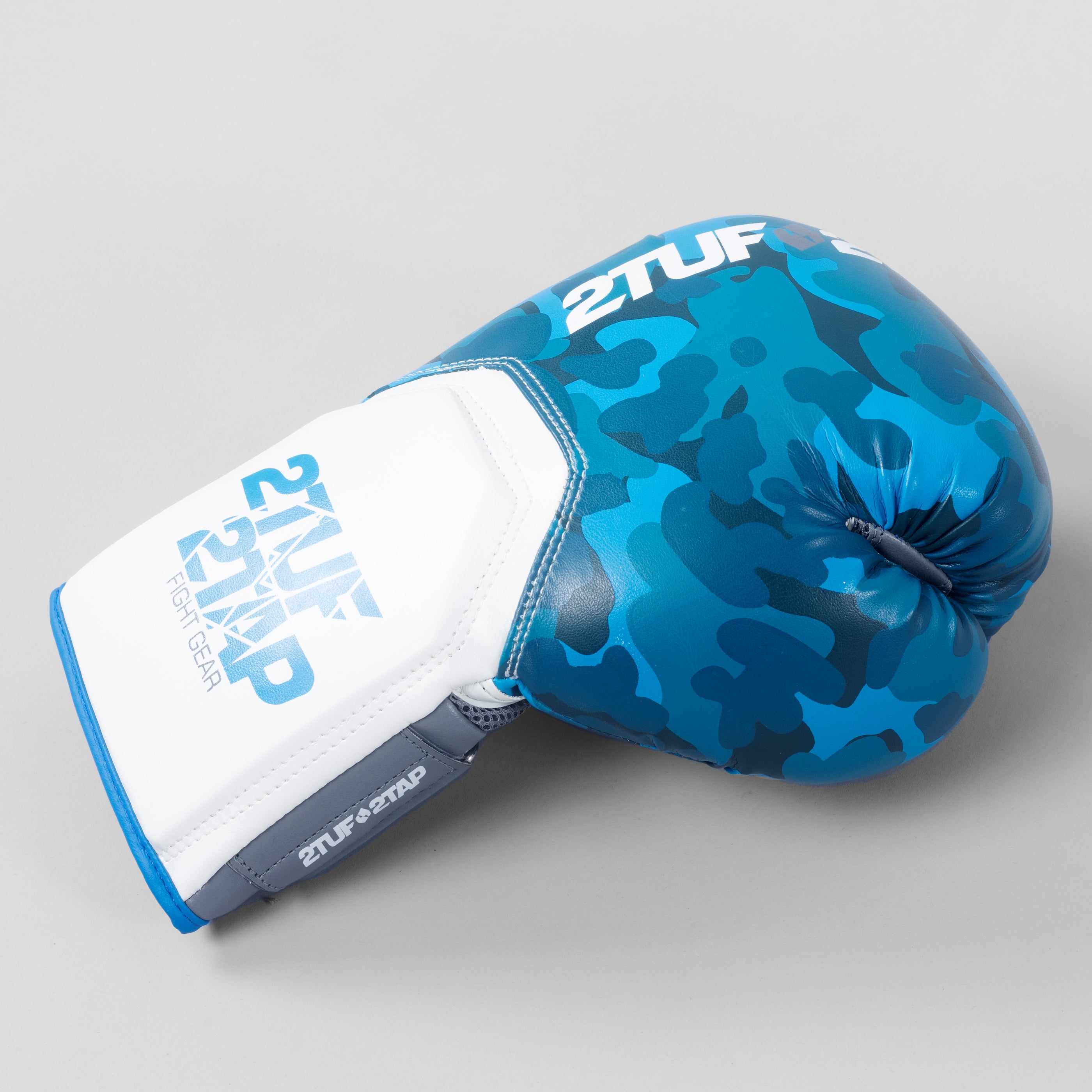 'Camo Elite' Boxing Gloves - Blue/White 2TUF2TAP