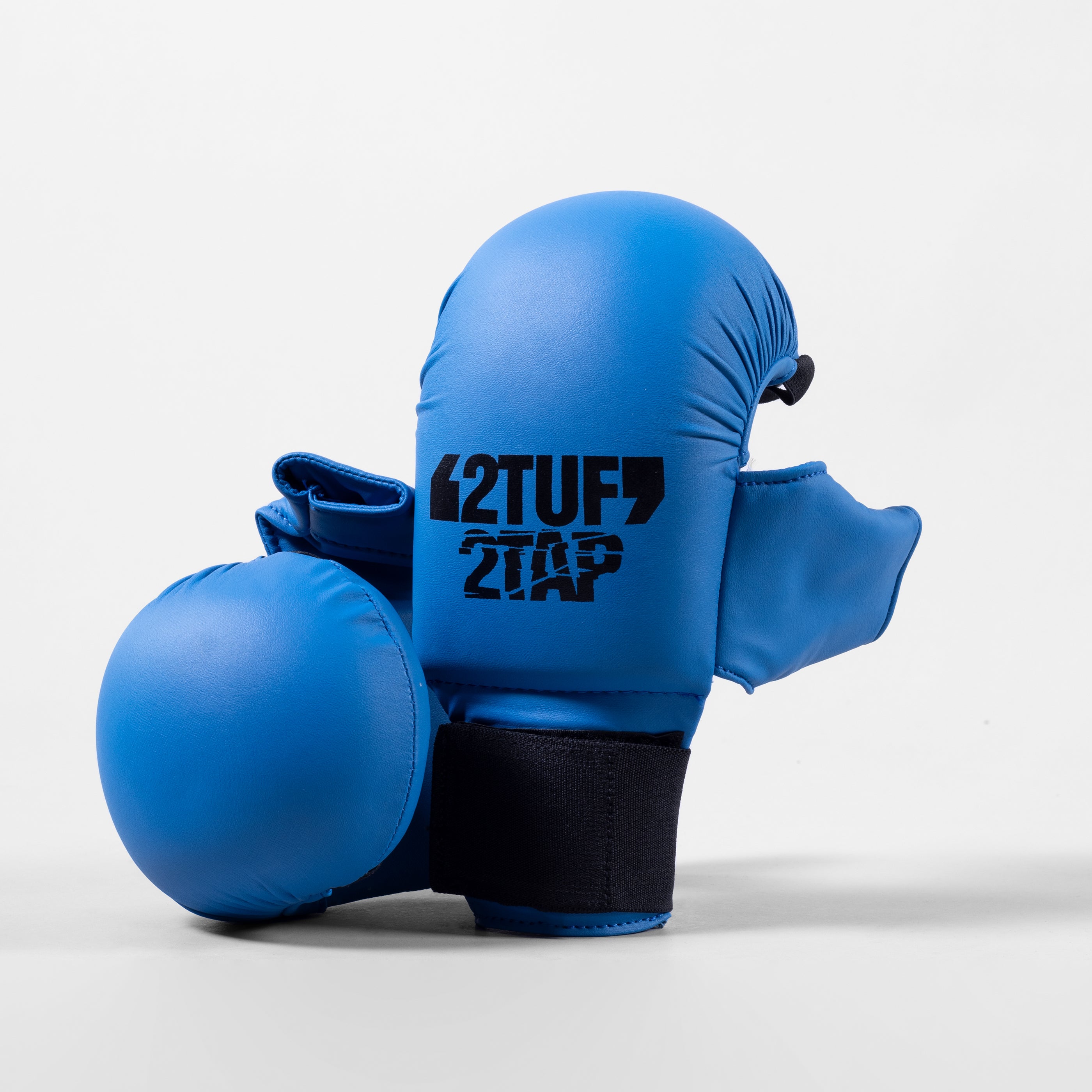 'Anzen' Karate Gloves - Thumb - Blue/Black 2TUF2TAP