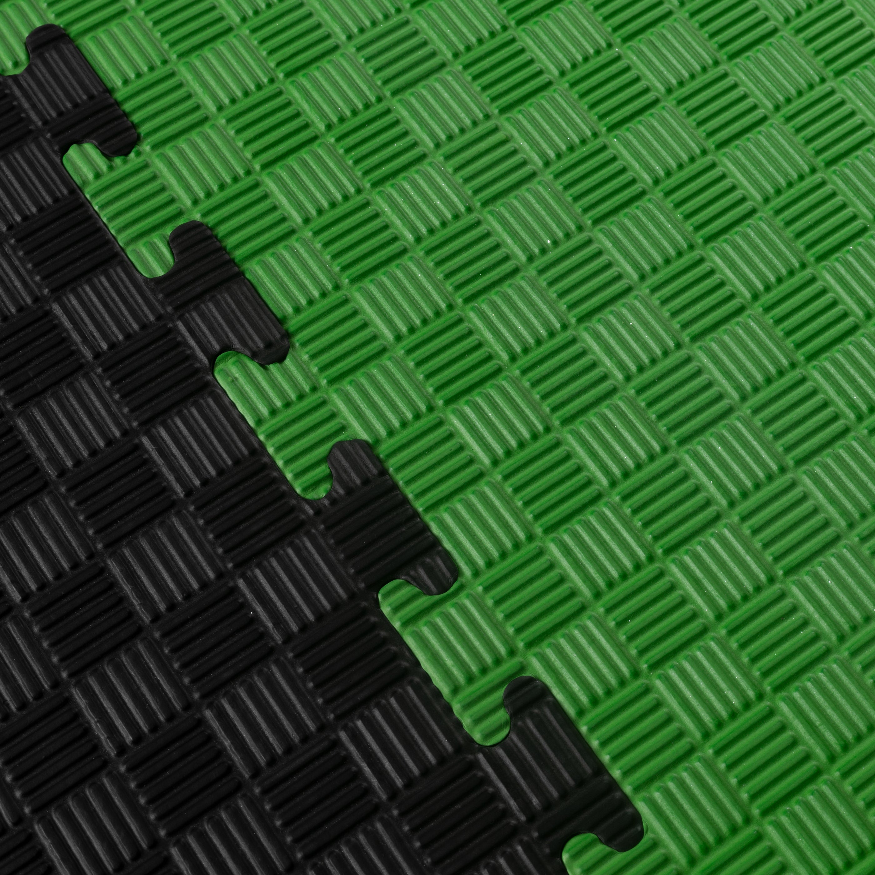 'ARD-22' Martial Arts Training Mat - Interlocking Puzzle - Green/Black 2TUF2TAP