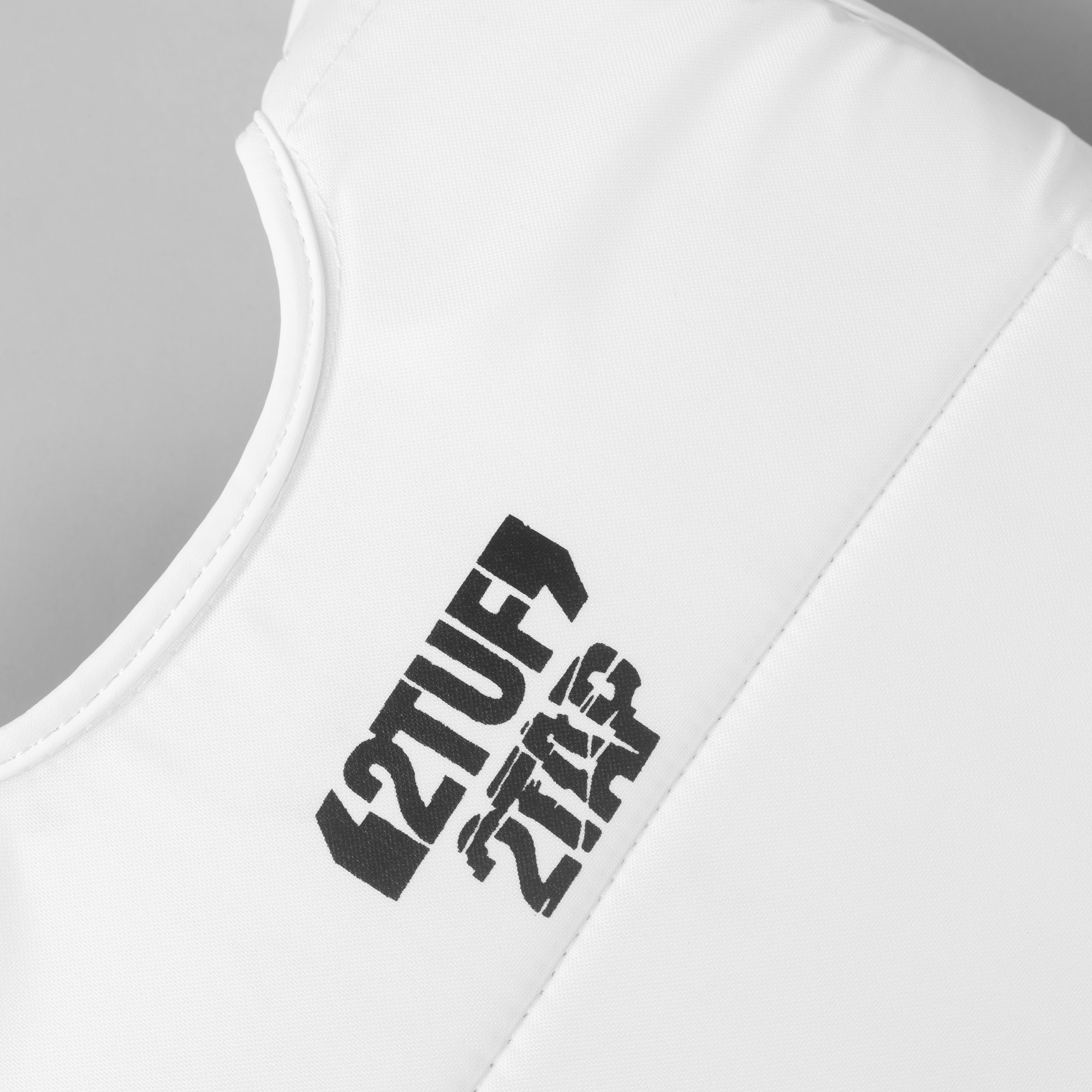 'Anzen' Karate Chest Guard - Male - White/Black 2TUF2TAP