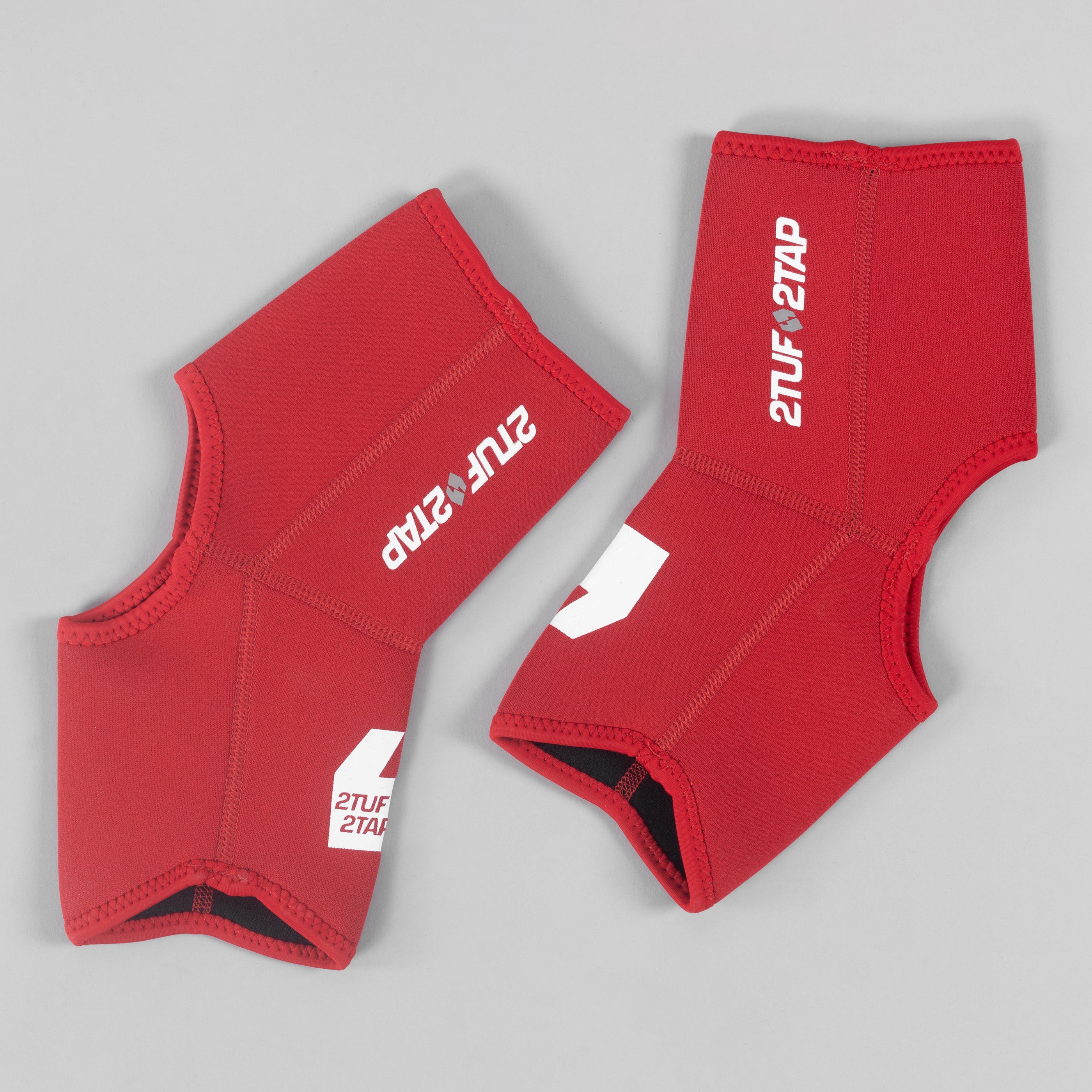 'Pro-Fit' Ankle Supporting Pads - Red/White 2TUF2TAP