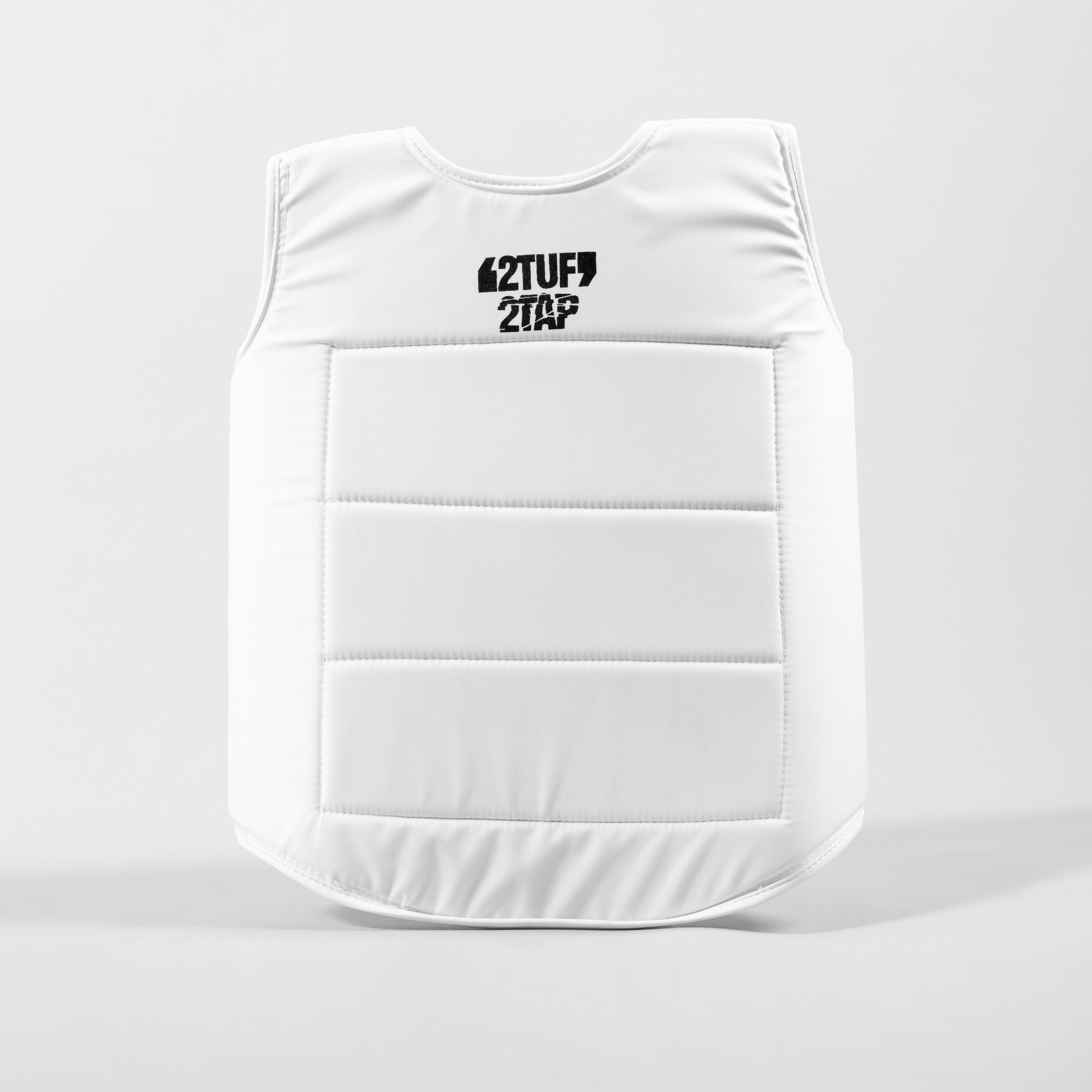 'Anzen' Karate Chest Guard - Male - White/Black 2TUF2TAP