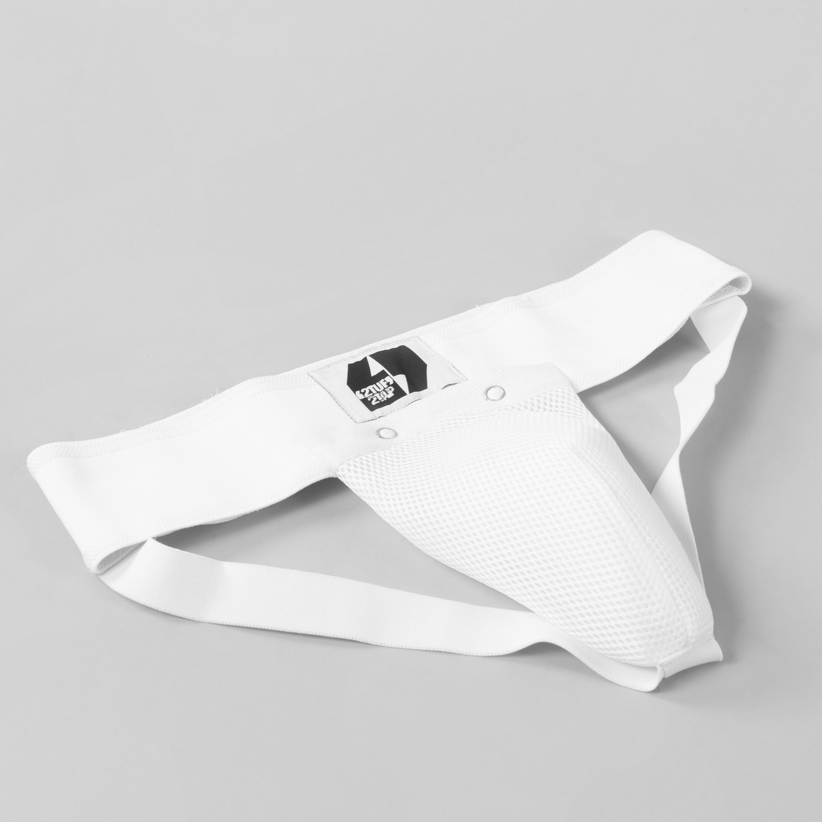'Light Shell' Cup Groin Guard - White/Black 2TUF2TAP