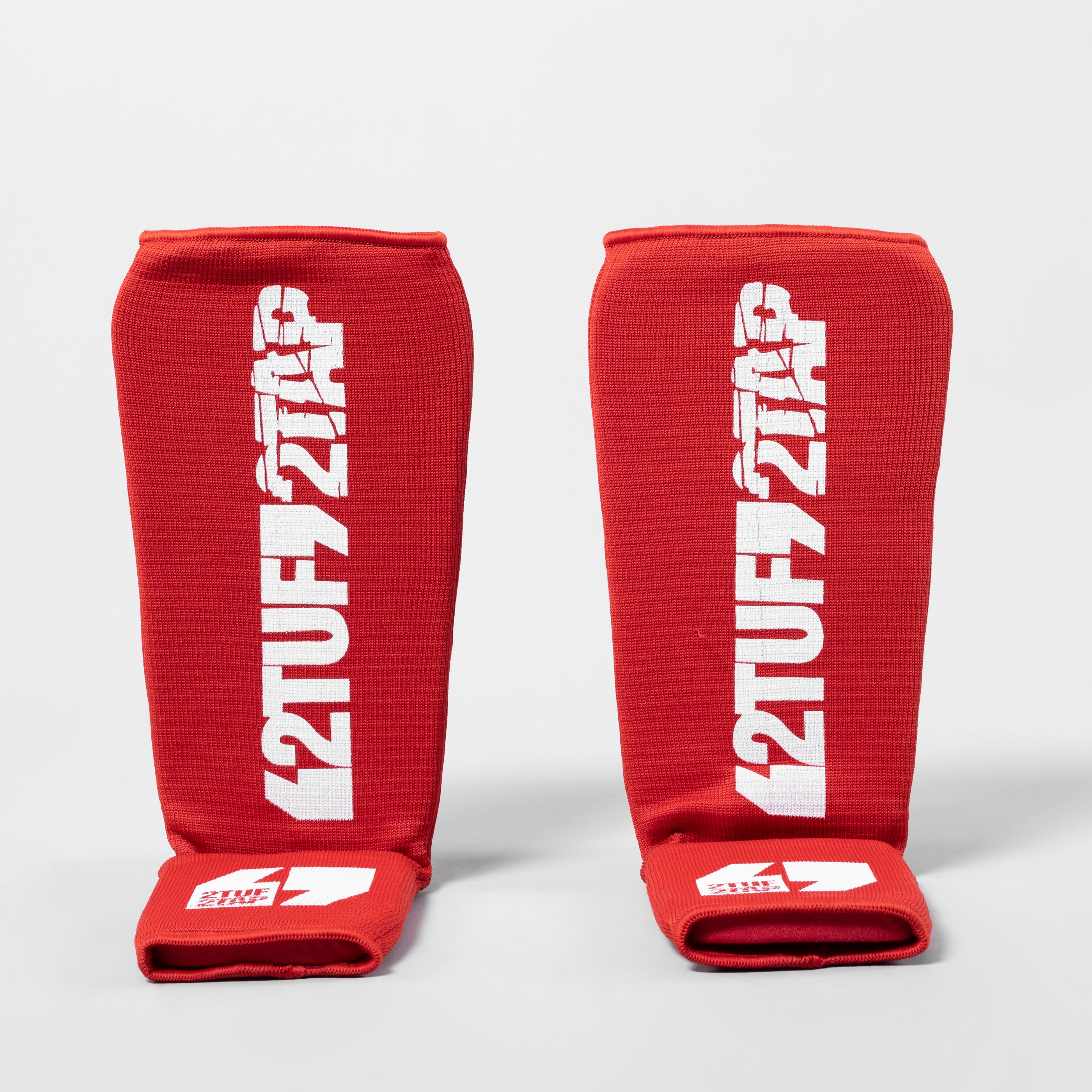 'Pro-Fit' Training Shin Instep Guards - Red/White 2TUF2TAP