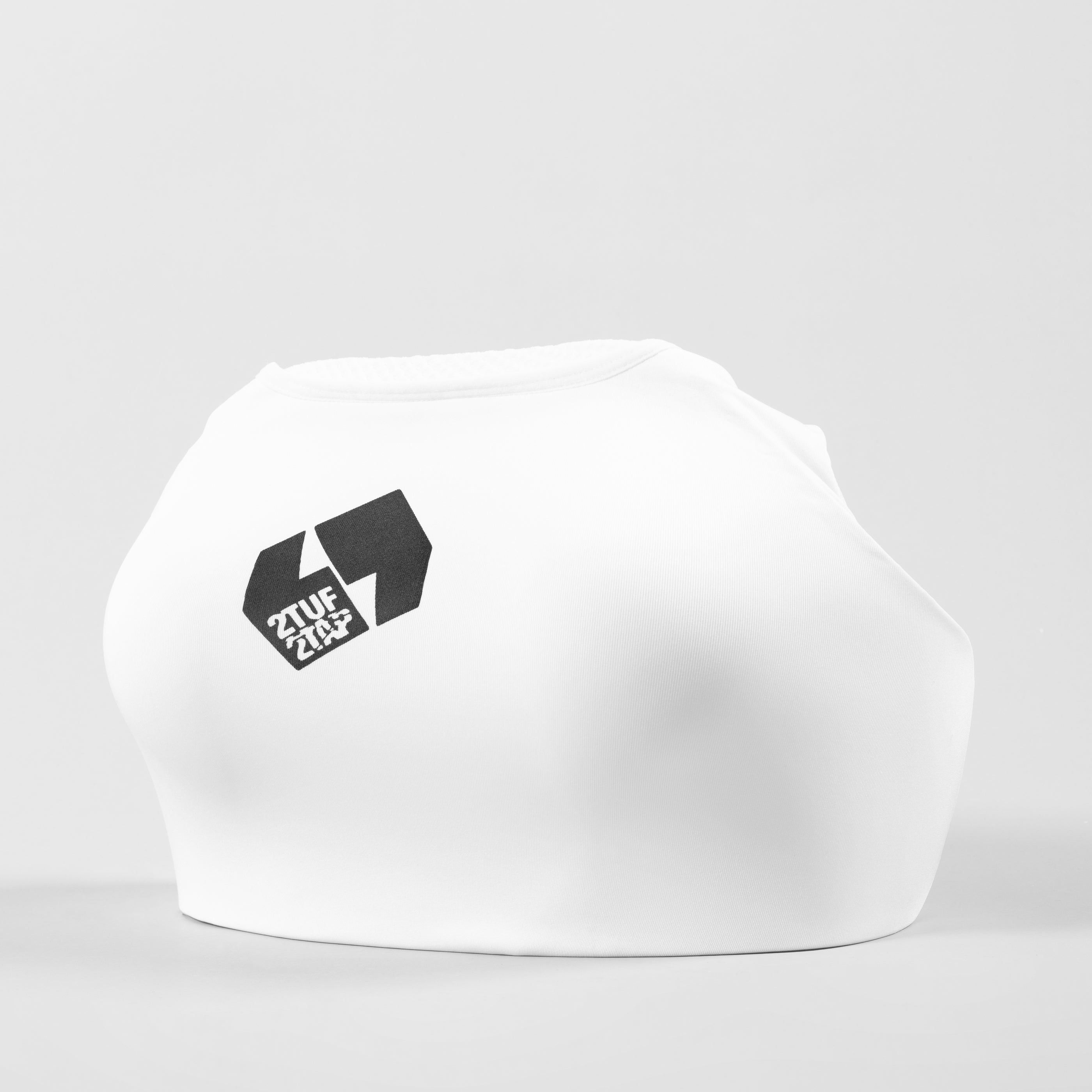 'Anzen' Karate Chest Guard - Female - White/Black 2TUF2TAP