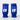 'Pro-Fit' Elbow/Knee Supporting Pads - Blue/White 2TUF2TAP