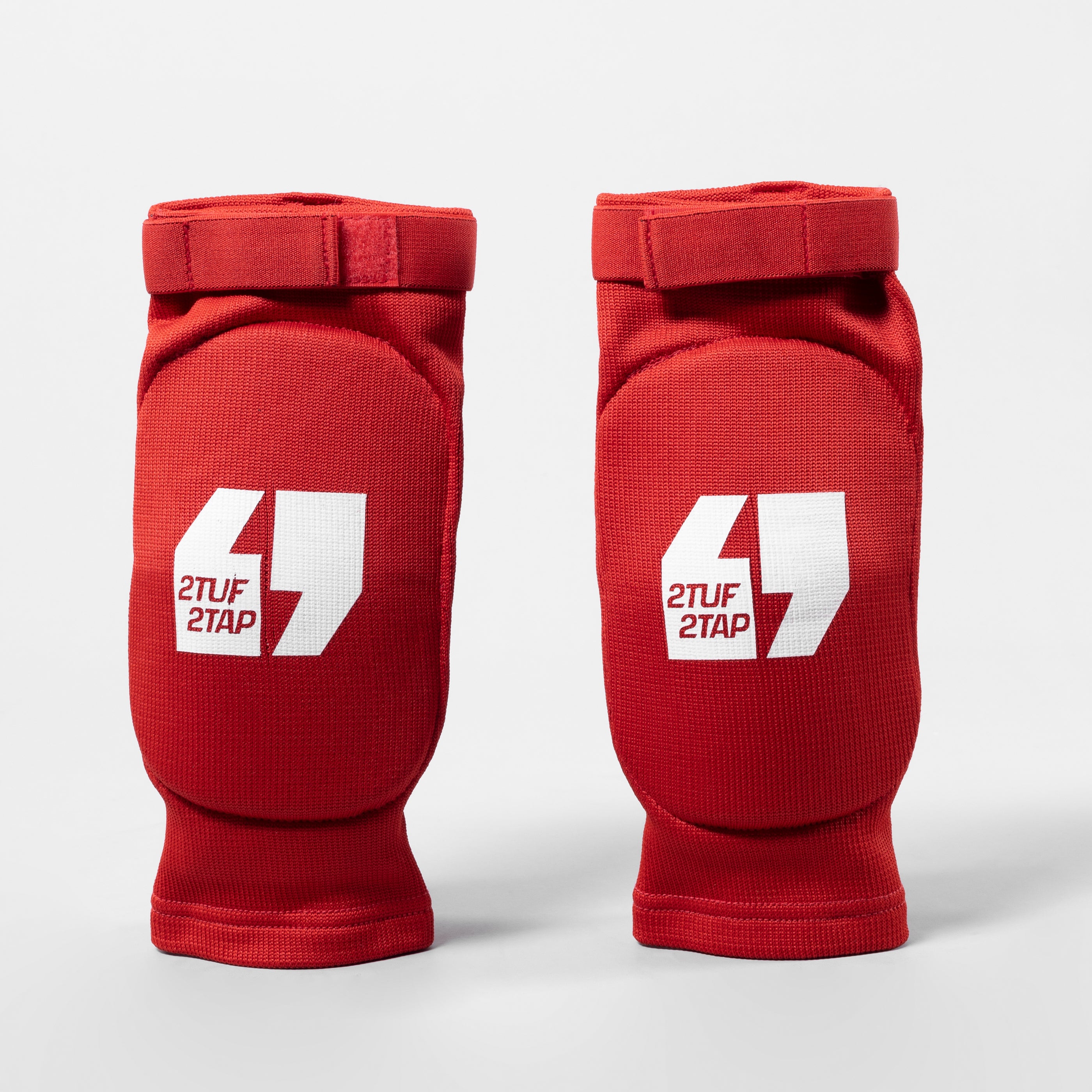 'Pro-Fit' Elbow/Knee Supporting Pads - Red/White 2TUF2TAP