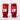 'Pro-Fit' Elbow/Knee Supporting Pads - Red/White 2TUF2TAP